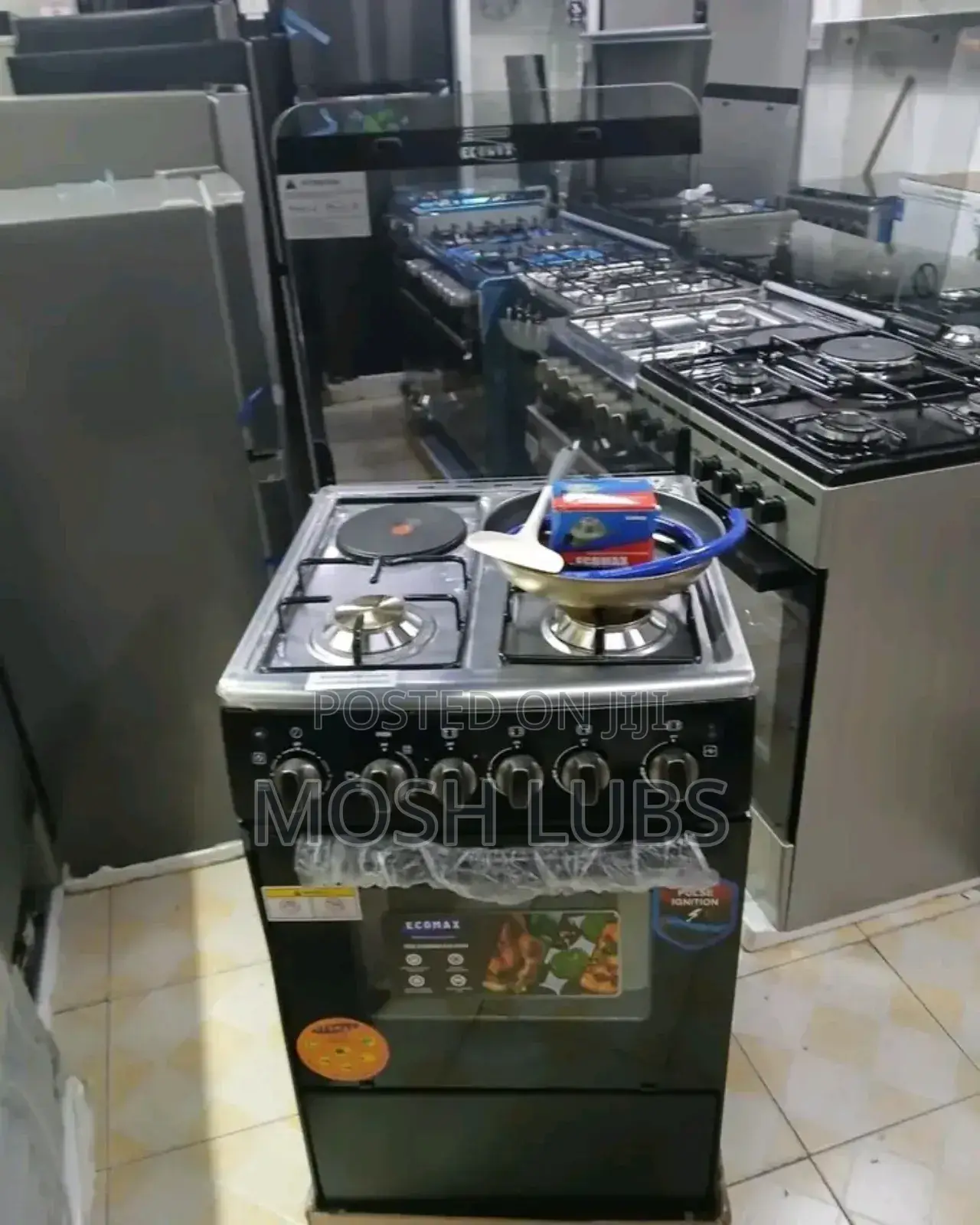 Ecomax 3 Gas+1 Electric Gas Cooker