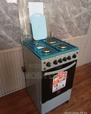 3 Gas + 1 Electric Gas Cooker System