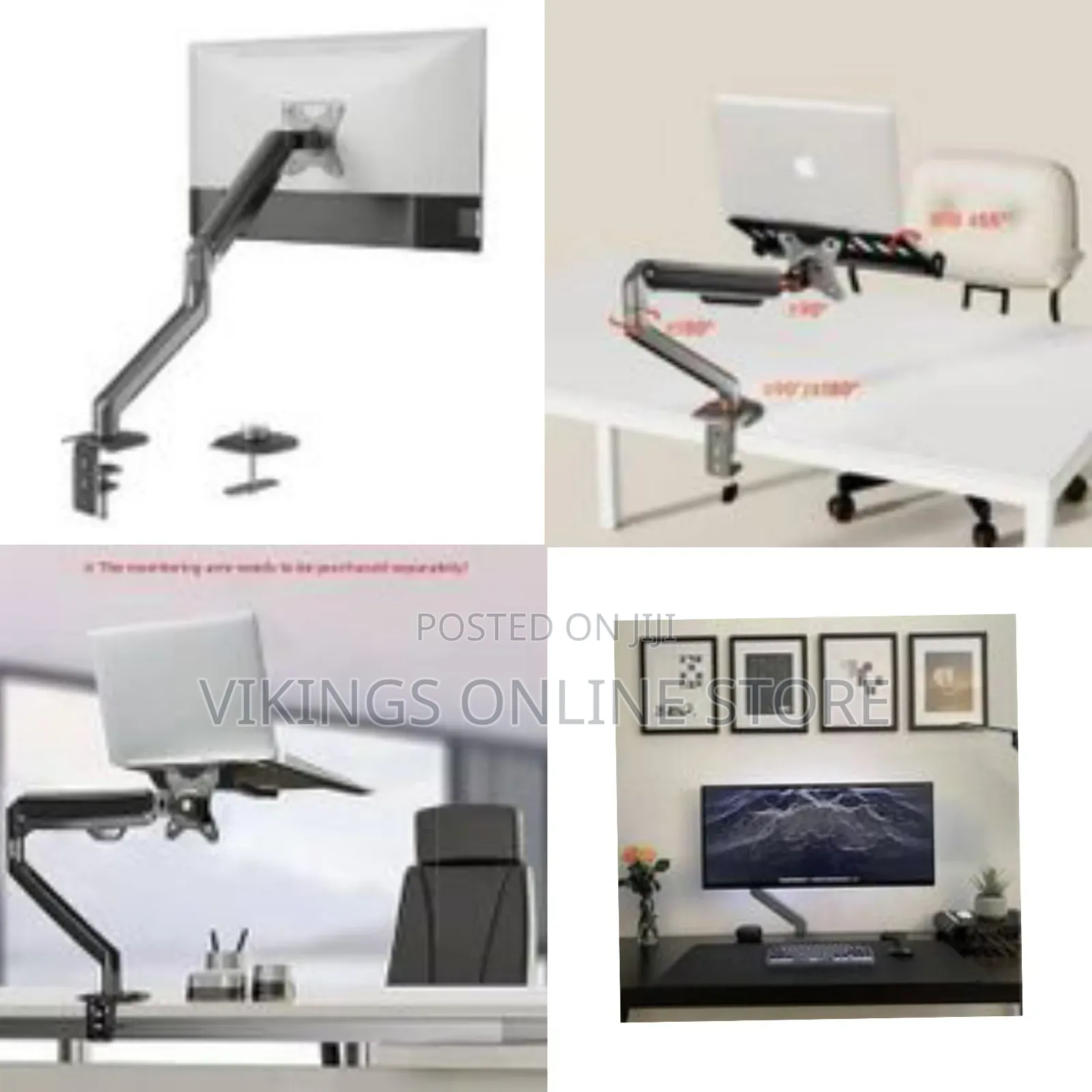 Single Monitor Mount, Holds Screens Up to 32 Inches and 19.8 LBS