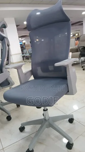 High-Back Ergonomic Office Chair a Breathable Mesh Back and a Headrest