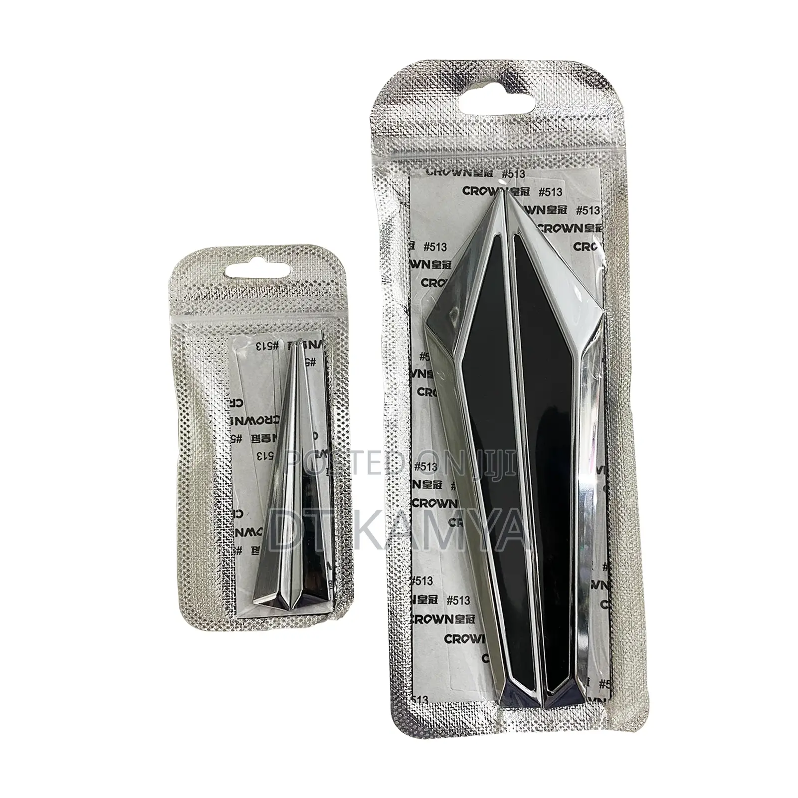Universal Car Fender Emblem Badges 4pcs - Car Accessory Logo With Glue
