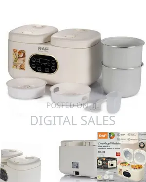 Raf Versatile Double-Compartment Electric Multicooker