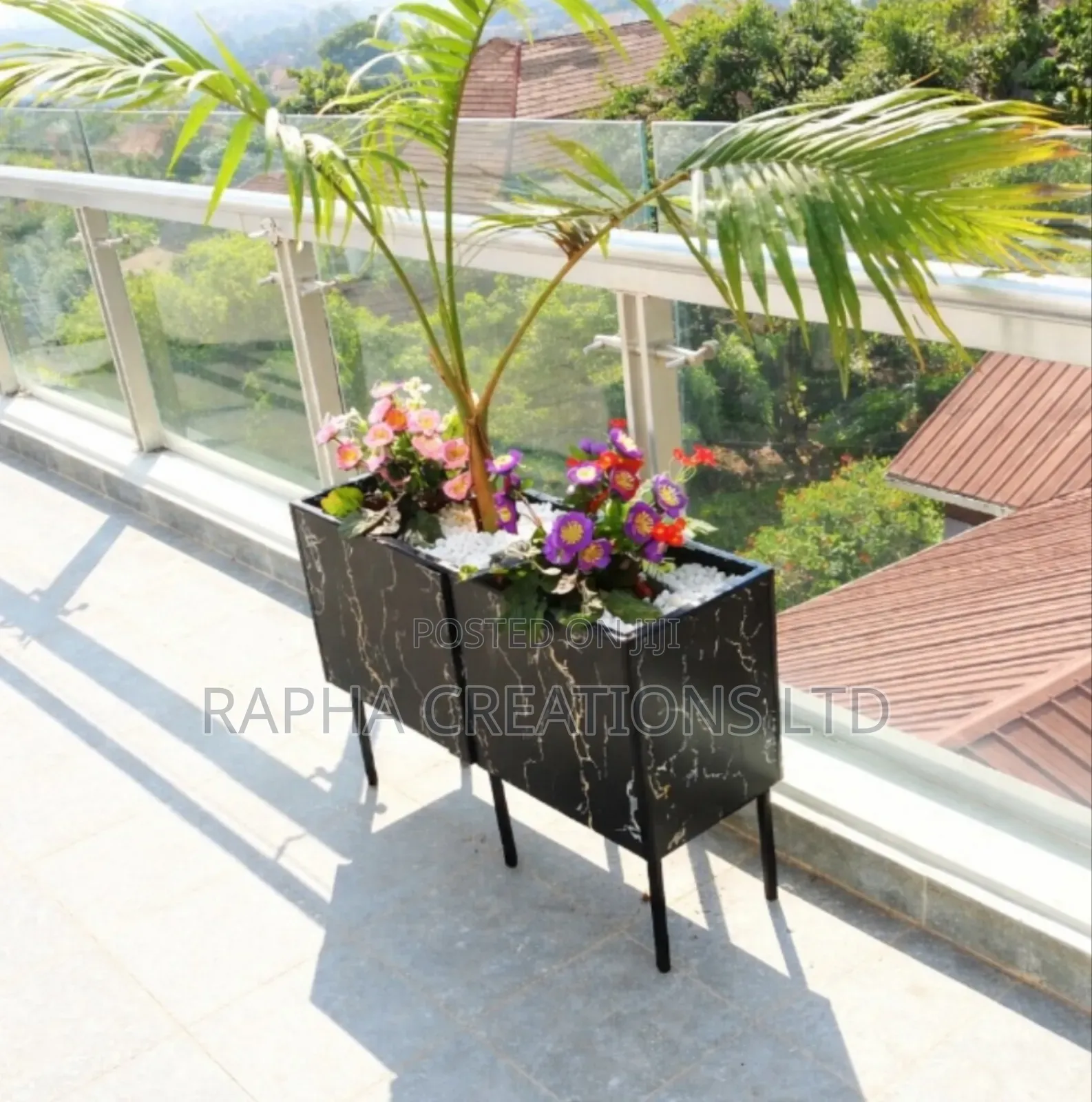 Rectangle Ceramic Tile Planters/Porcelain Tiles/Tiles/Natural Flowers