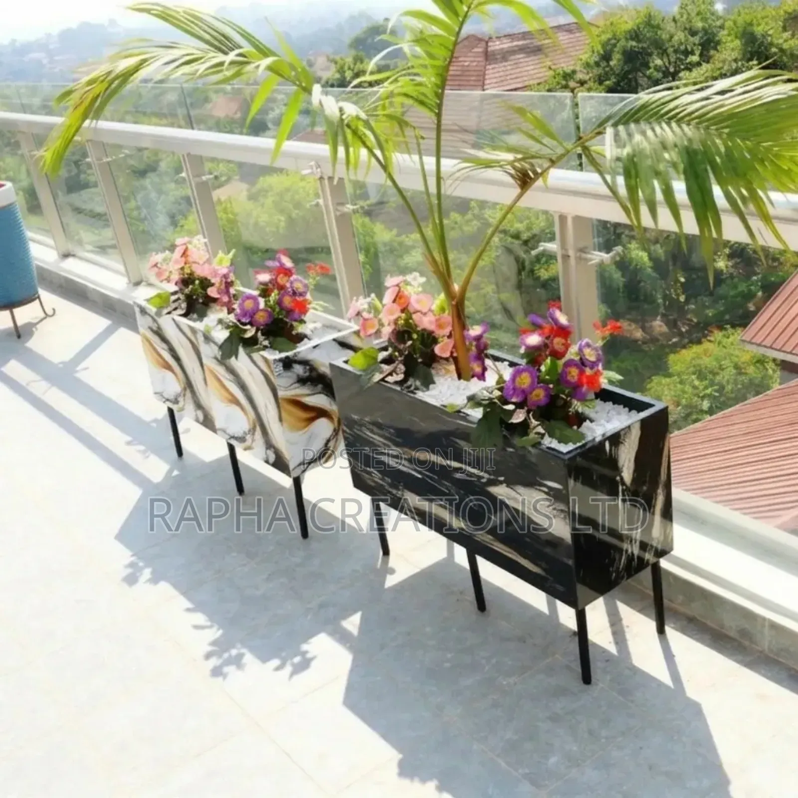 Rectangle Ceramic Tile Planters/Porcelain Tiles/Tiles/Natural Flowers