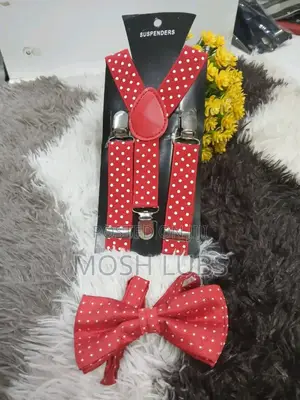 Kids Suspender + Bowtie Set