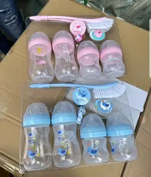 Baby Feeding Bottle Set With Cleaning Brush Pacifier