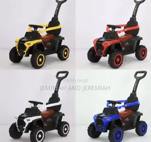 Electric Push Car for Babies With Remote