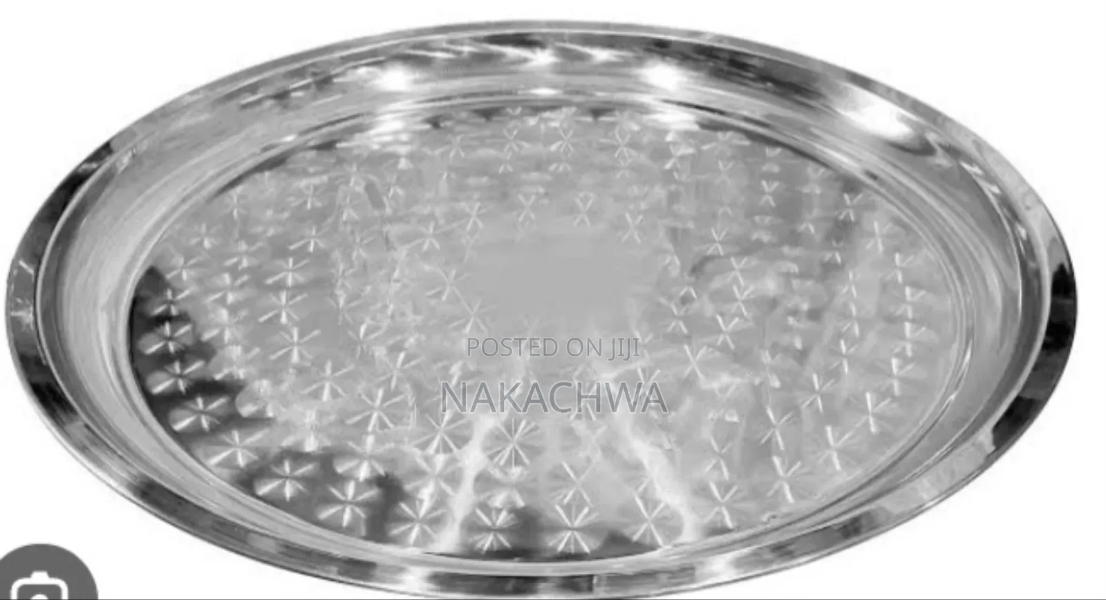 6 Pieces of Stainless Steel Tray Size 60cm