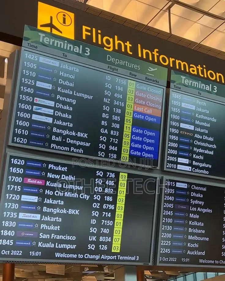Airport Flight Information Displays (Fids)