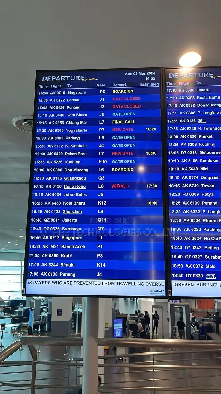 Airport Flight Information Displays (Fids)