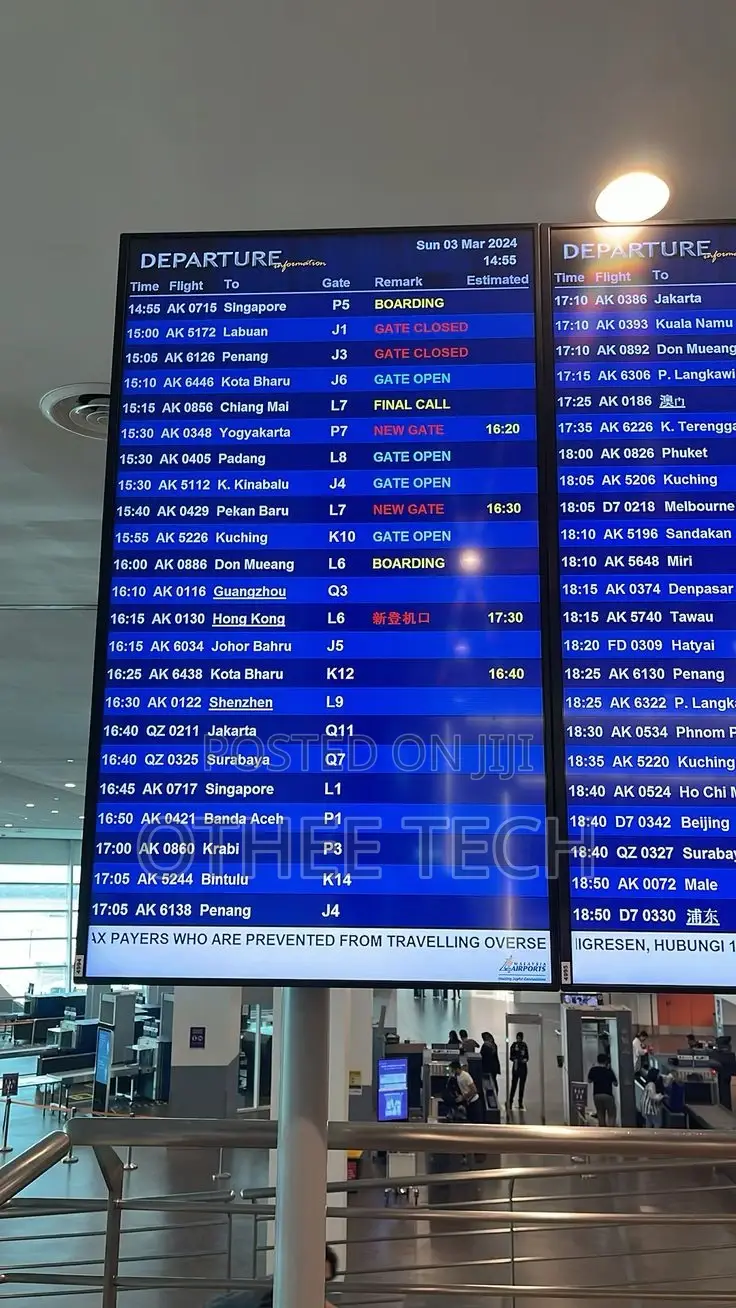 Airport Flight Information Displays (Fids)