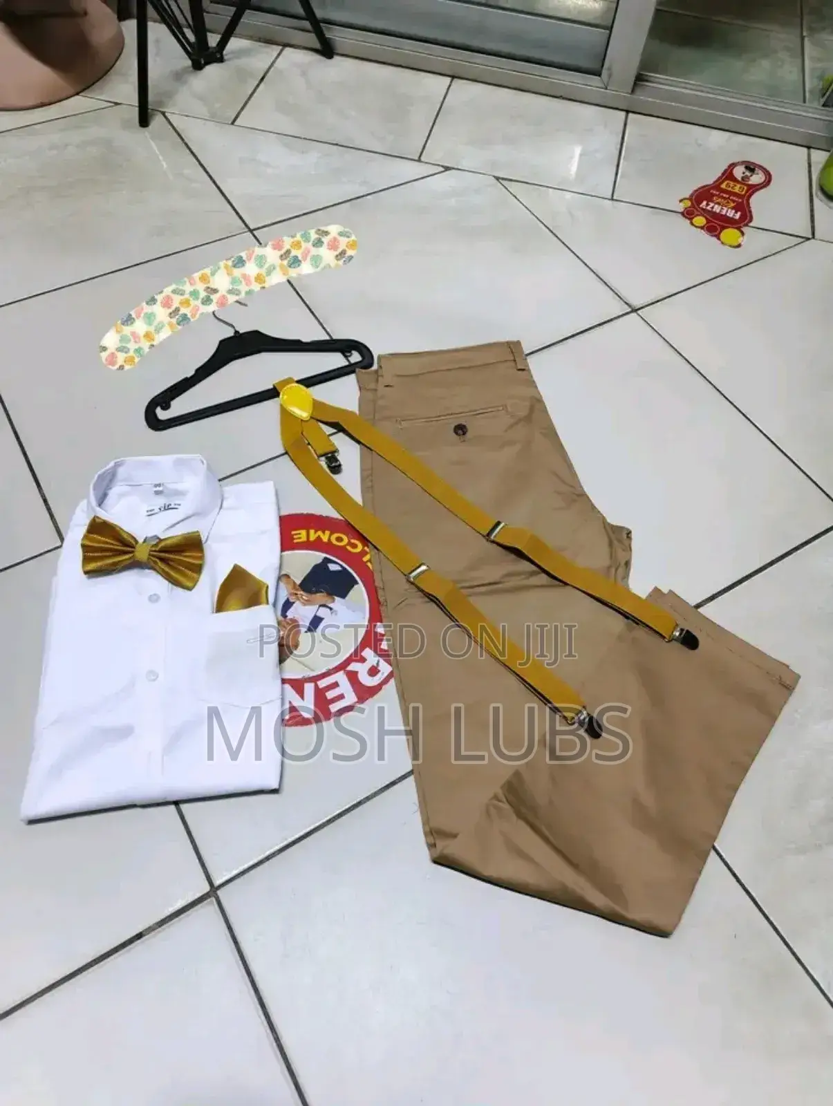 Pure White Tuxedo Shirts for Kids