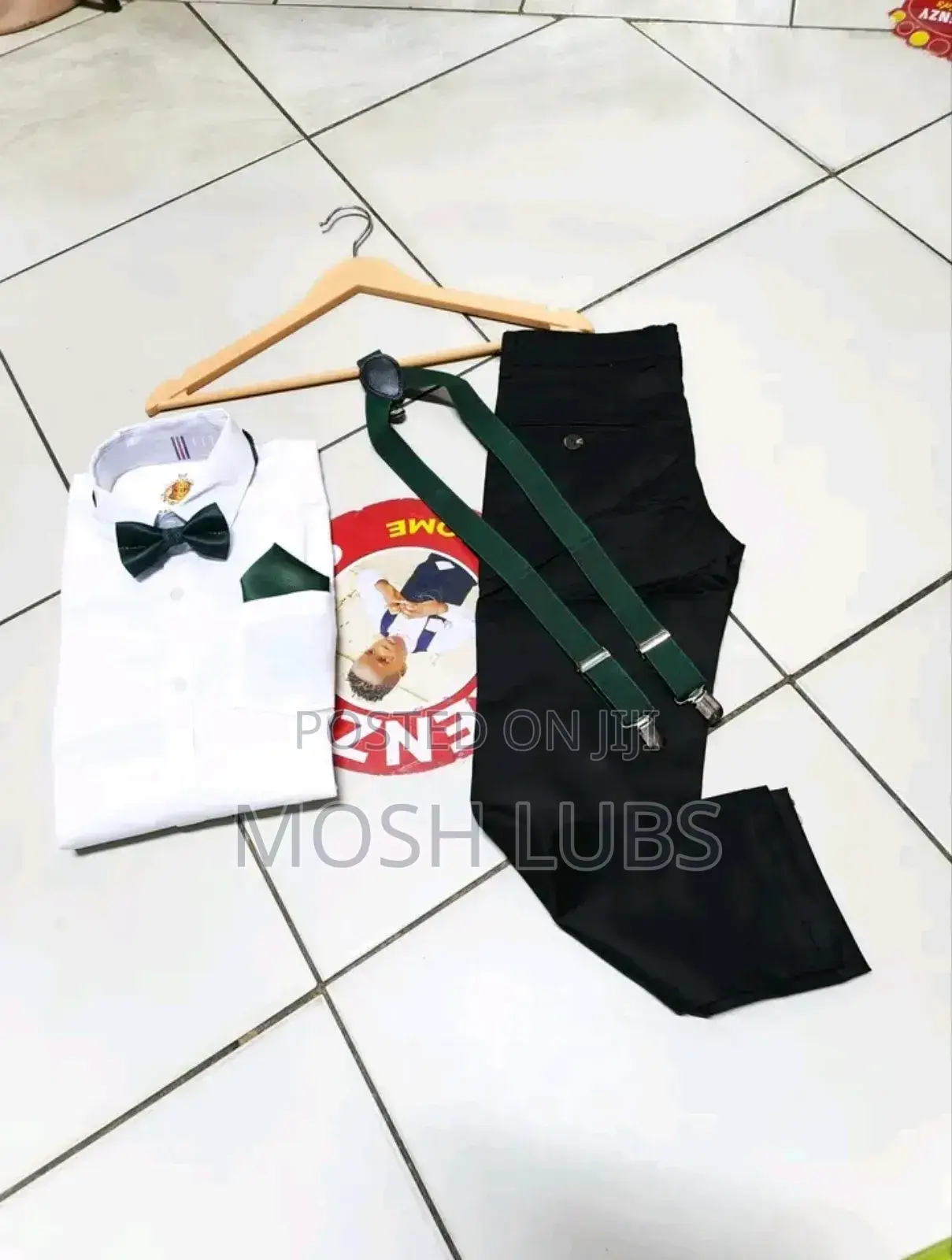 Pure White Tuxedo Shirts for Kids