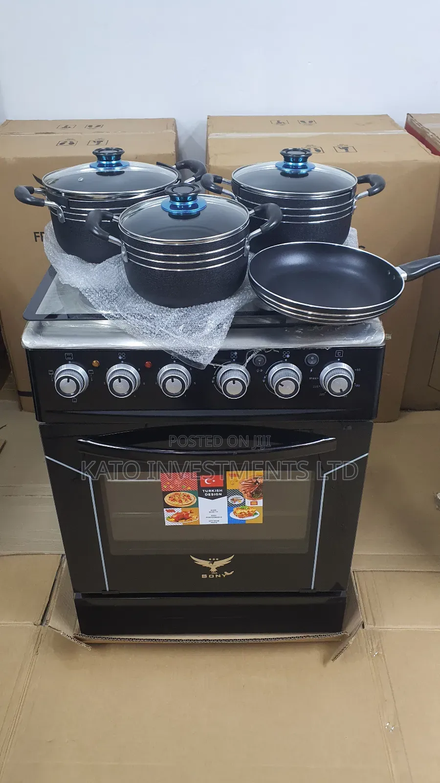 7 Pieaces Aluminium Cooking Pot Set With Frying Pan