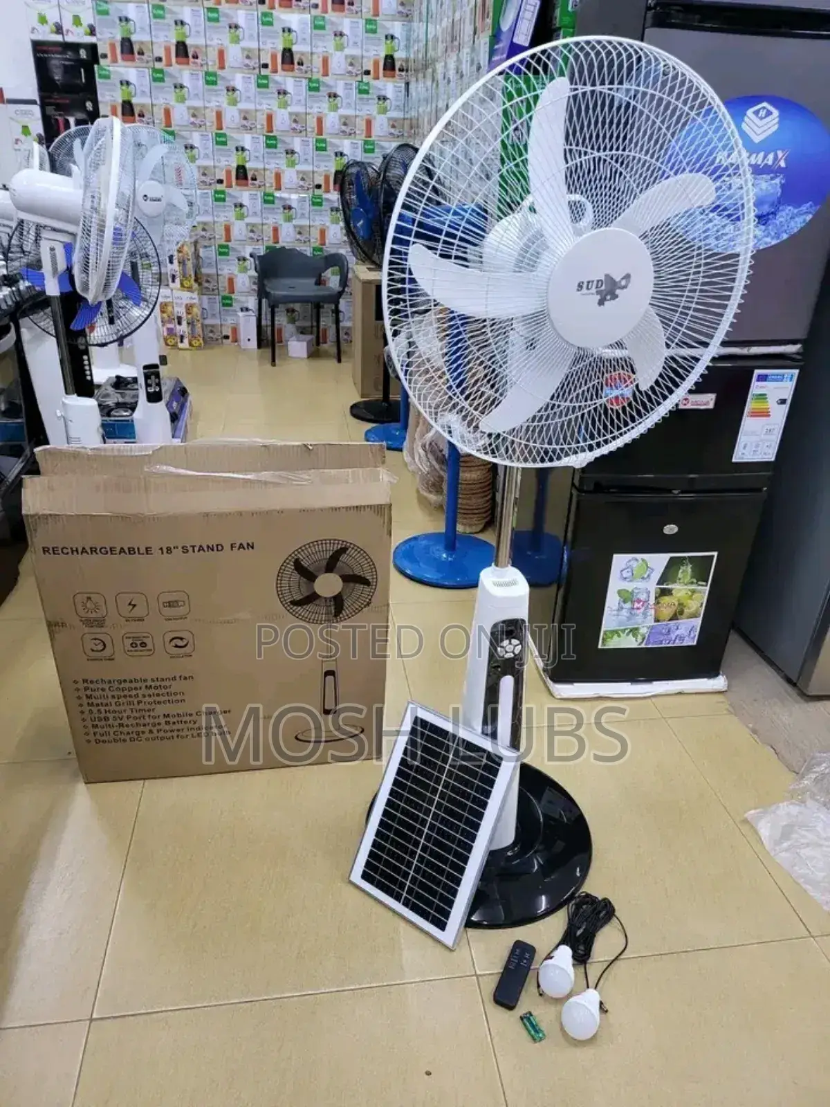 Oscar Solar Rechargeable Fan
