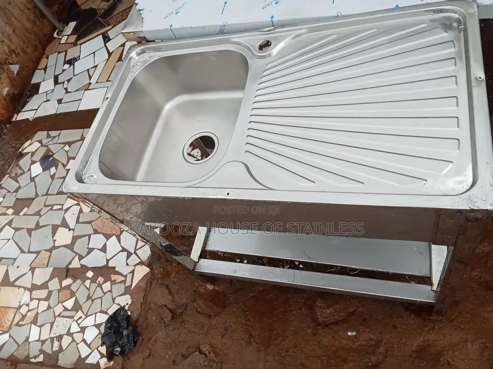 Commercial Washing Sink Single Tray Single Bowl