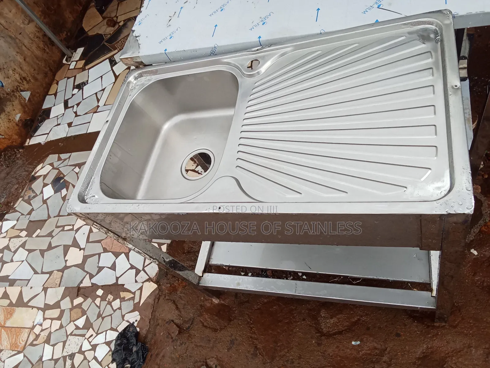Commercial Washing Sink Single Tray Single Bowl