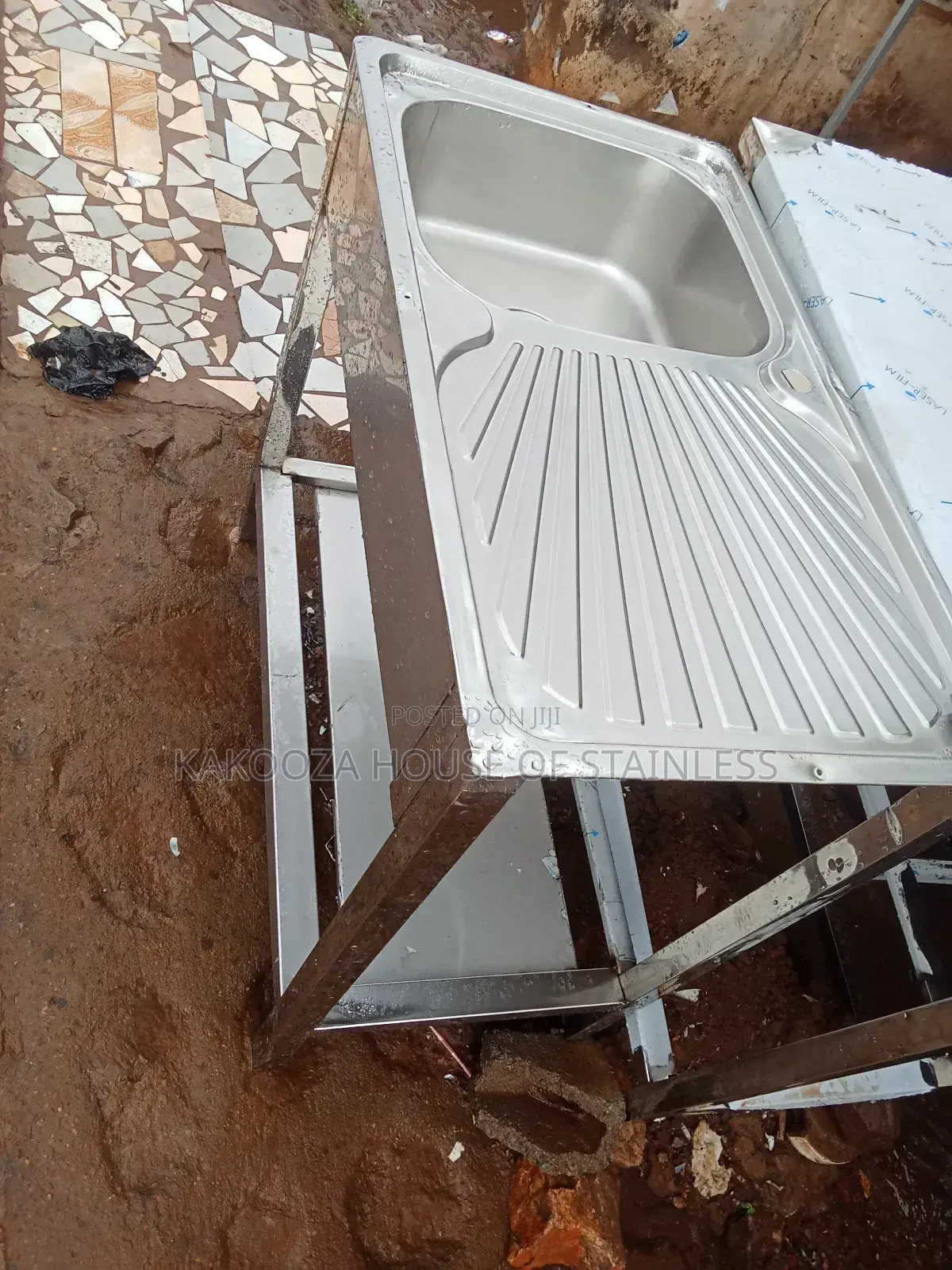 Commercial Washing Sink Single Tray Single Bowl