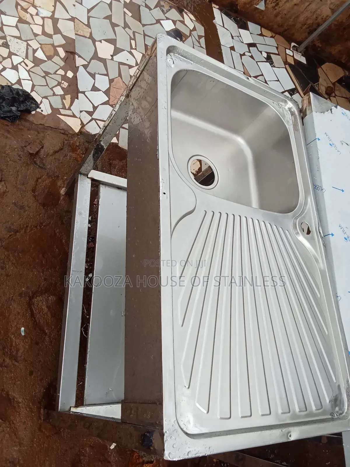 Commercial Washing Sink Single Tray Single Bowl