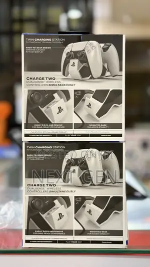 Powera Twin Charging Station For Ps5 Dualsense Wireless Controllers