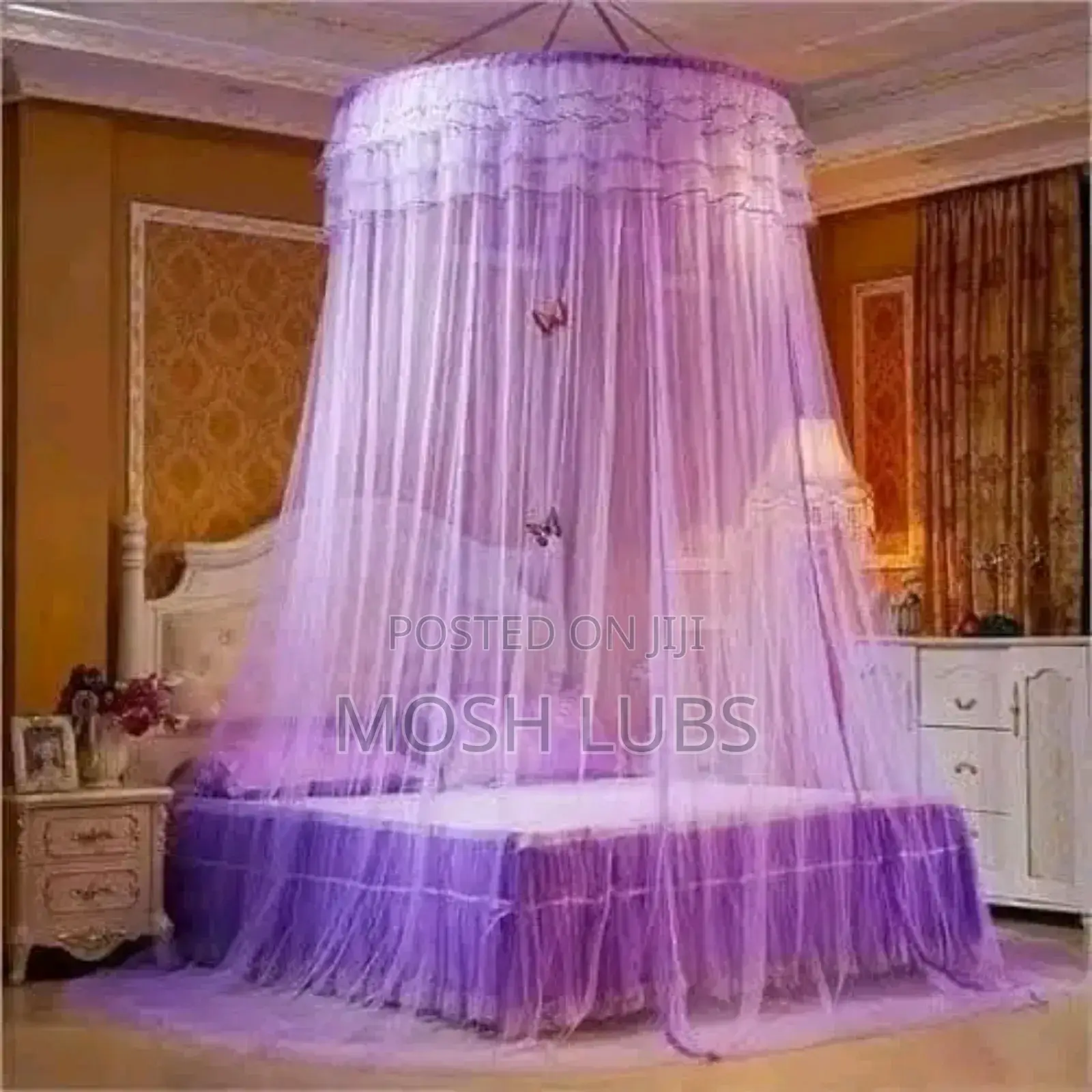 Purple-Round Mosquito  Net