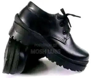 Kids Black School Shoes-Unisex