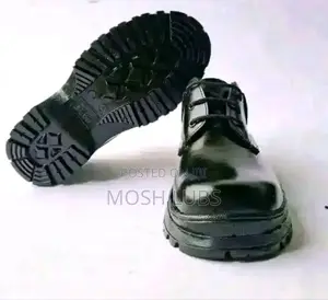 Kids Black School Shoes-Unisex