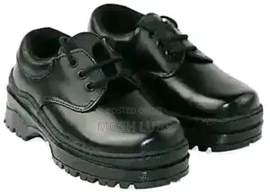 Kids Black School Shoes-Unisex