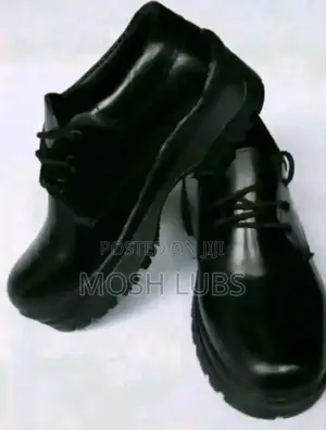 Kids Black School Shoes-Unisex