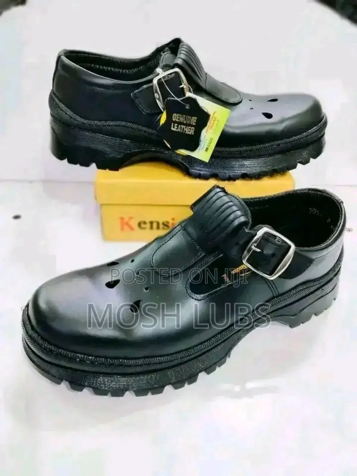 Kids Black School Shoes-Unisex