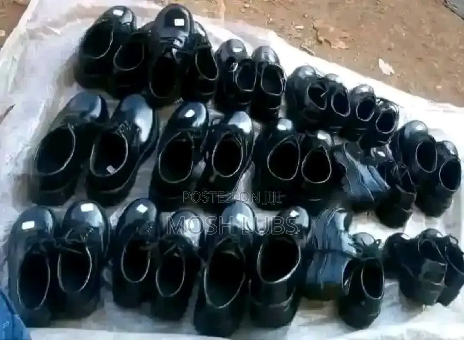 Kids Black School Shoes-Unisex