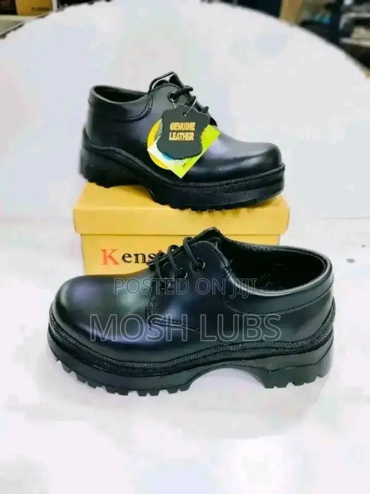 Kids Black School Shoes-Unisex