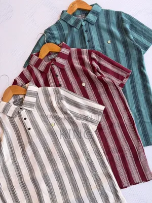 Wesh Stripe Design Men's Short-Sleeve Polo Shirts