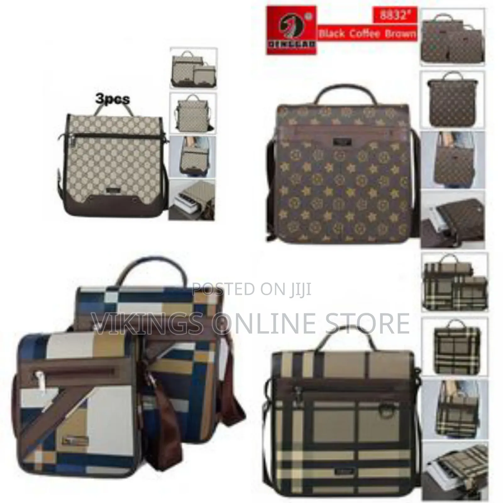 2 Piece Custom Shoulder Bags Side Crossbody Bags- Multi-Colours