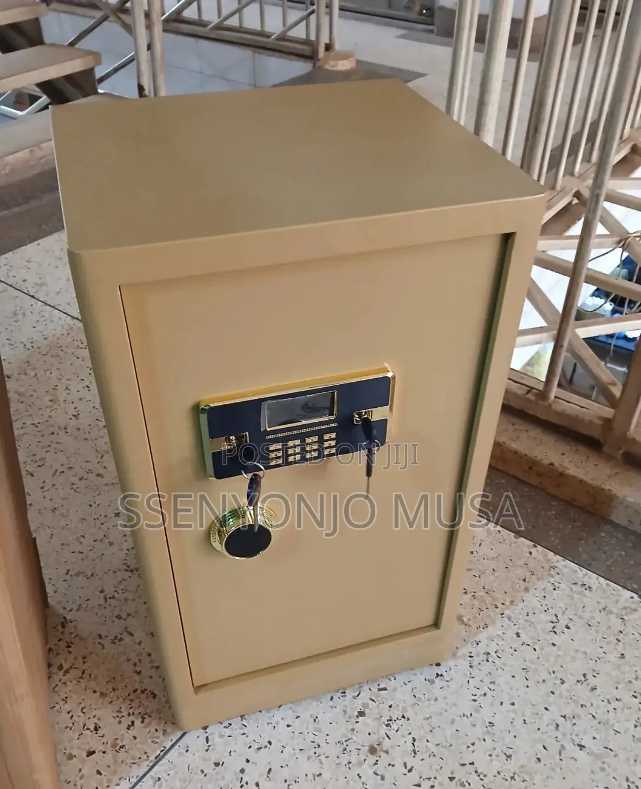 Electric Digital Safe Box Semi-armored With Keylock - Fire Resistant