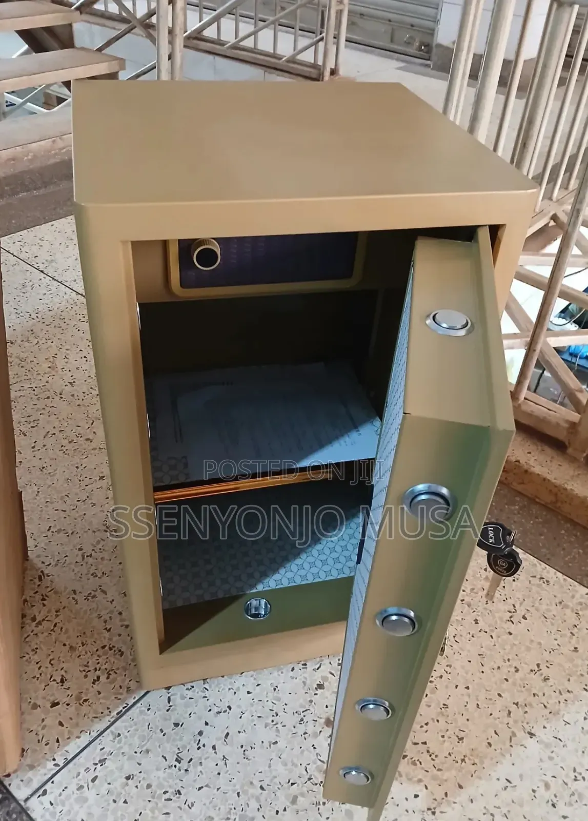 Electric Digital Safe Box Semi-armored With Keylock - Fire Resistant