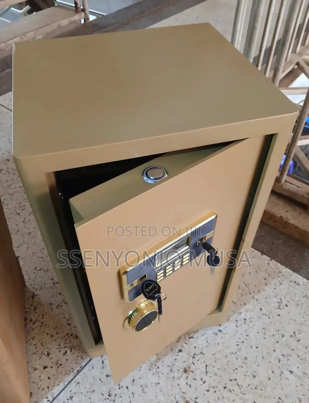Electric Digital Safe Box Semi-armored With Keylock - Fire Resistant