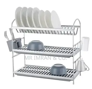 Life Smile 3-Tier Aluminum Dish Rack