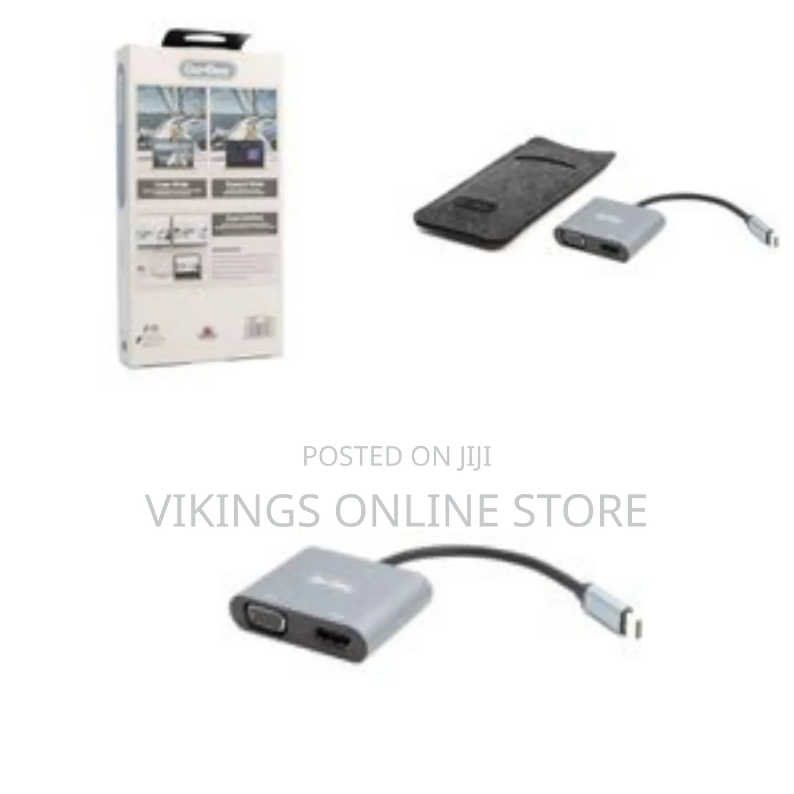 Go-Des Usb-C to Hdtv+Vga Converter Gd-8280 -Silver