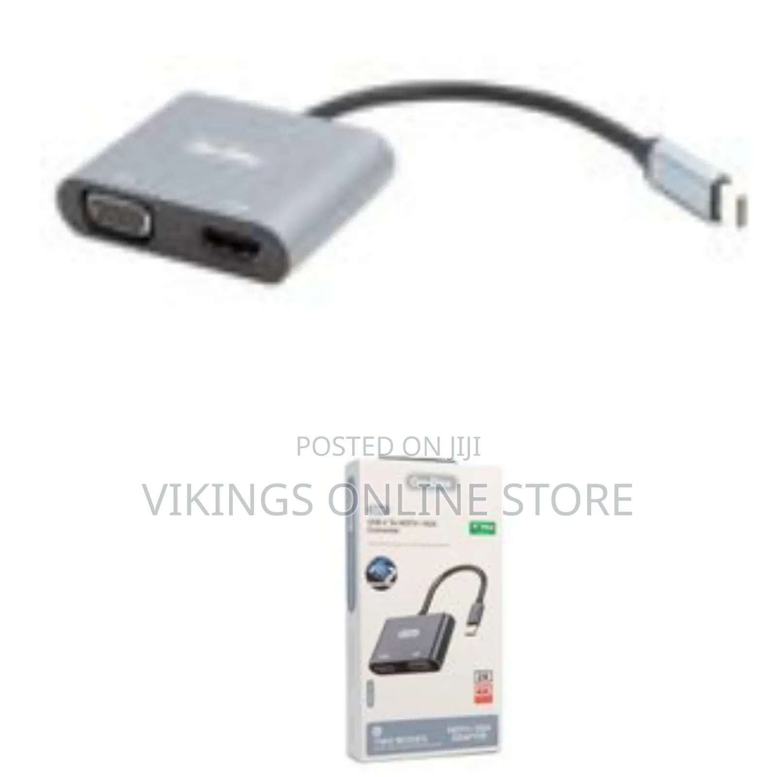 Go-Des Usb-C to Hdtv+Vga Converter Gd-8280 -Silver
