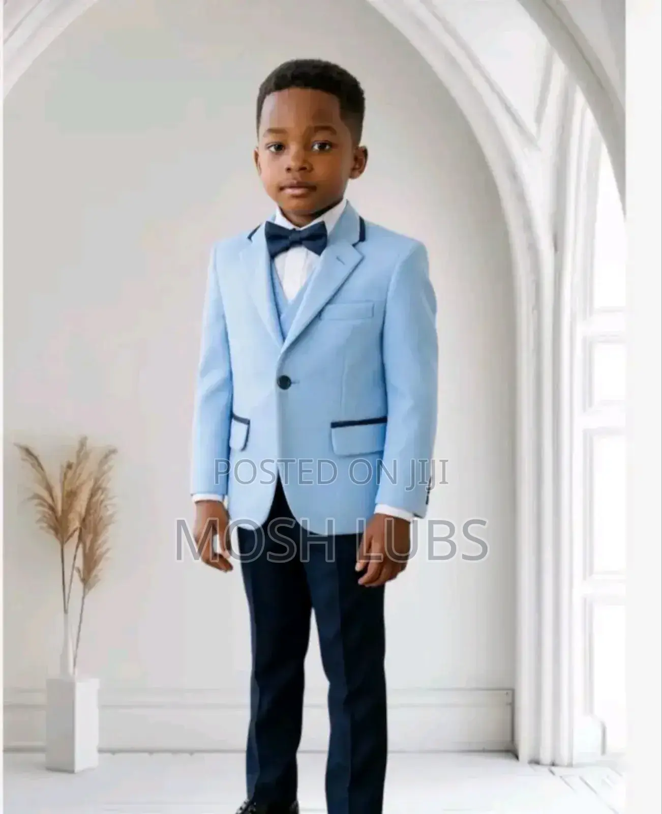 Boys White Tuxedo Long Sleeves