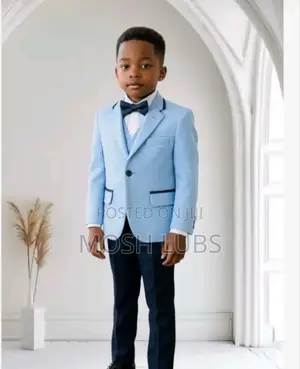 Boys White Tuxedo Long Sleeves