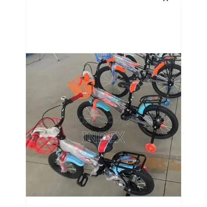 16 Inch Kids Bicycle With Lighting Training Wheels 6 Year Kids And