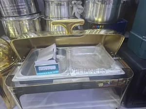 11 Litres Chaffing Dish With Display Window- Gold
