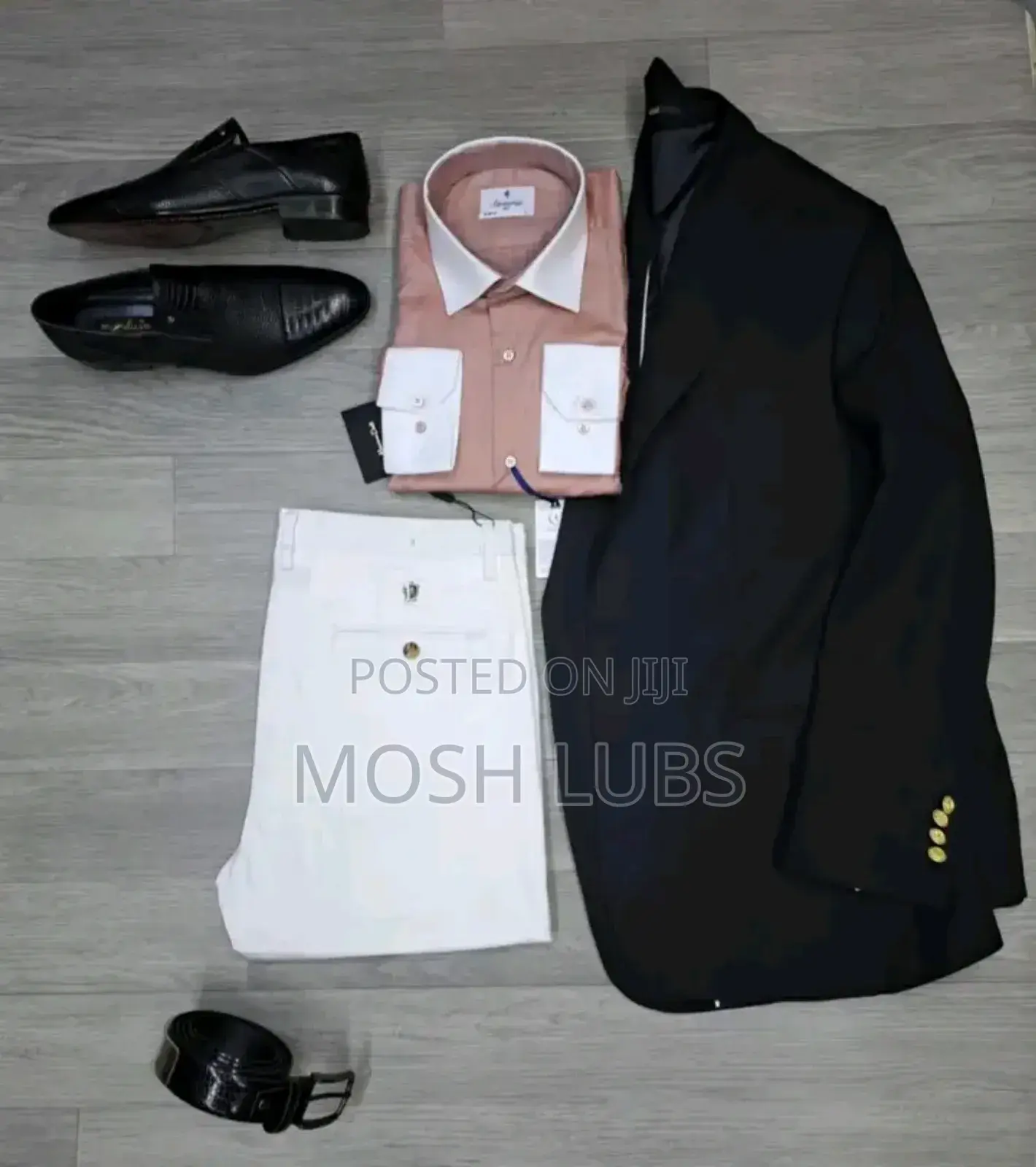 A Clothing Set With a Khaki Pant+A Matching Shirt