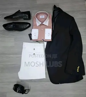 A Clothing Set With a Khaki Pant+A Matching Shirt