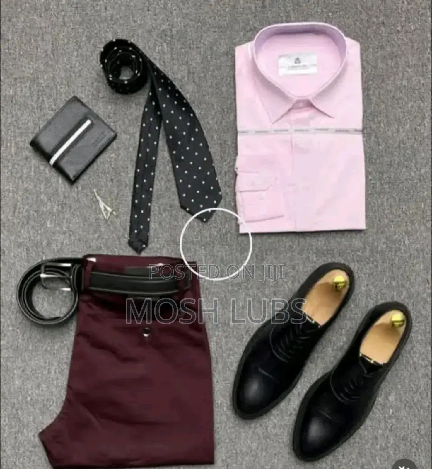 A Clothing Set With a Khaki Pant+A Matching Shirt