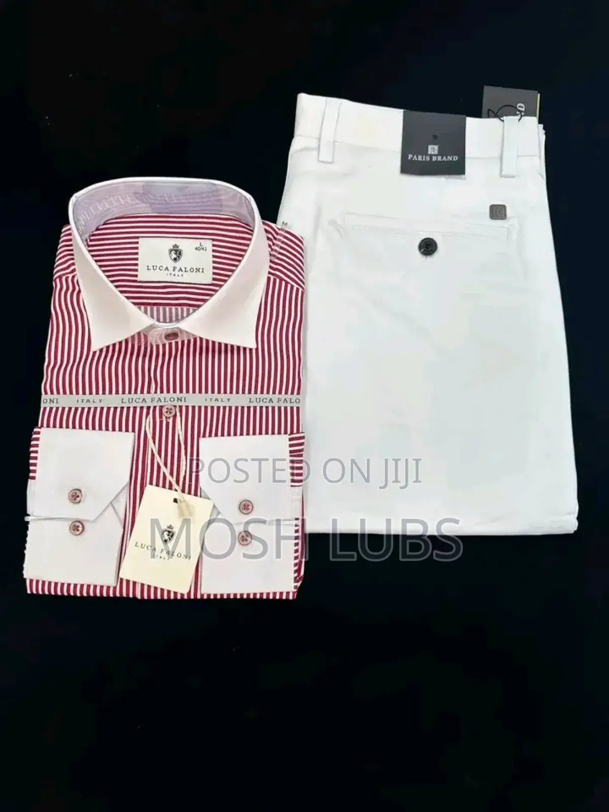 A Clothing Set With a Khaki Pant+A Matching Shirt