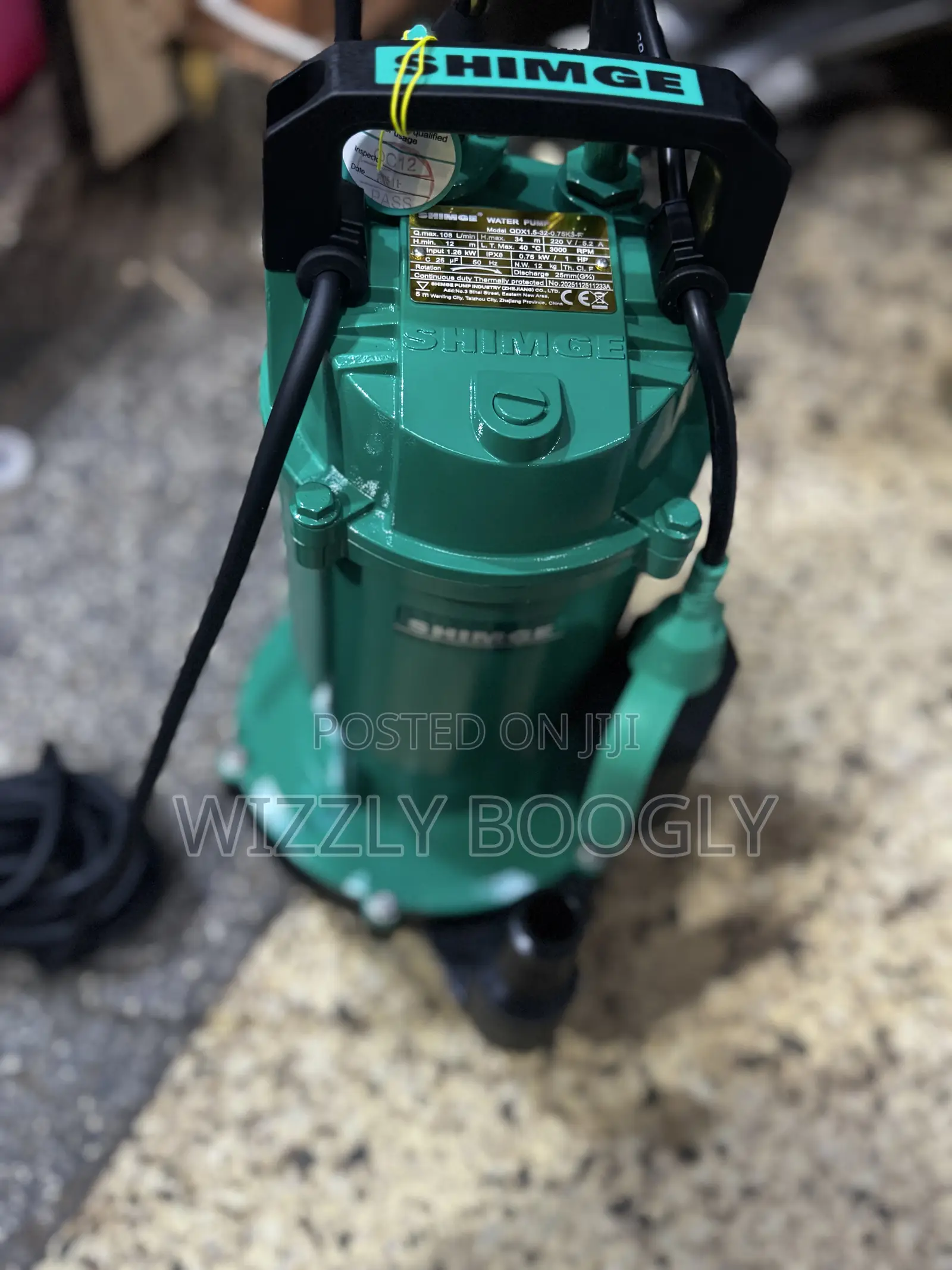 Shimge Submersible Water Pump 34 Meters