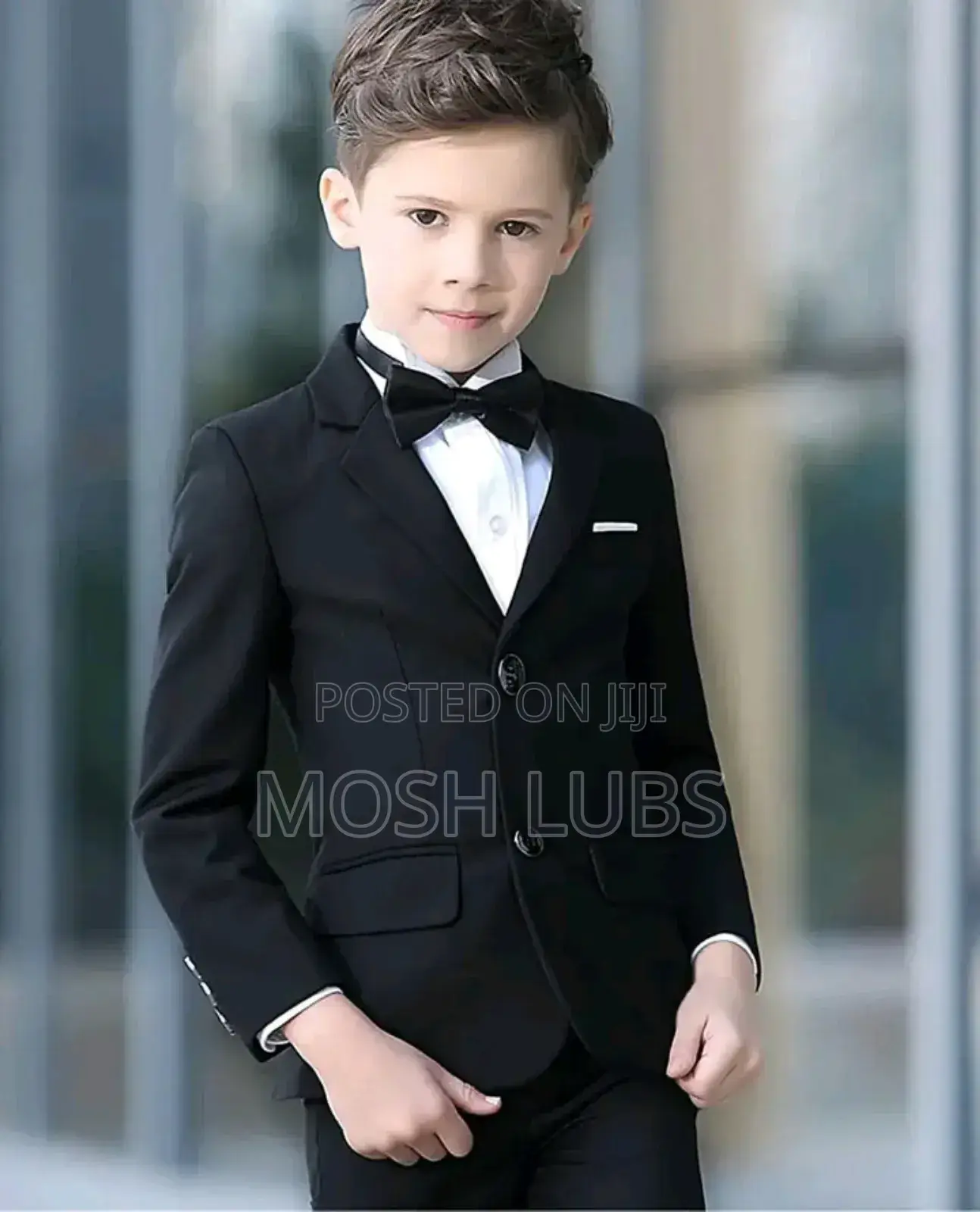 Plain Tuxedo Shirts in White With Bowties